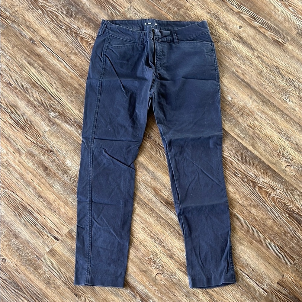 Dark Blue Casual Pants